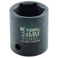 K-Tool International 1/2" Drive Impact Socket black oxide KTI-38124